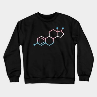 Estrogen Molecule Symbol - Trans Crewneck Sweatshirt